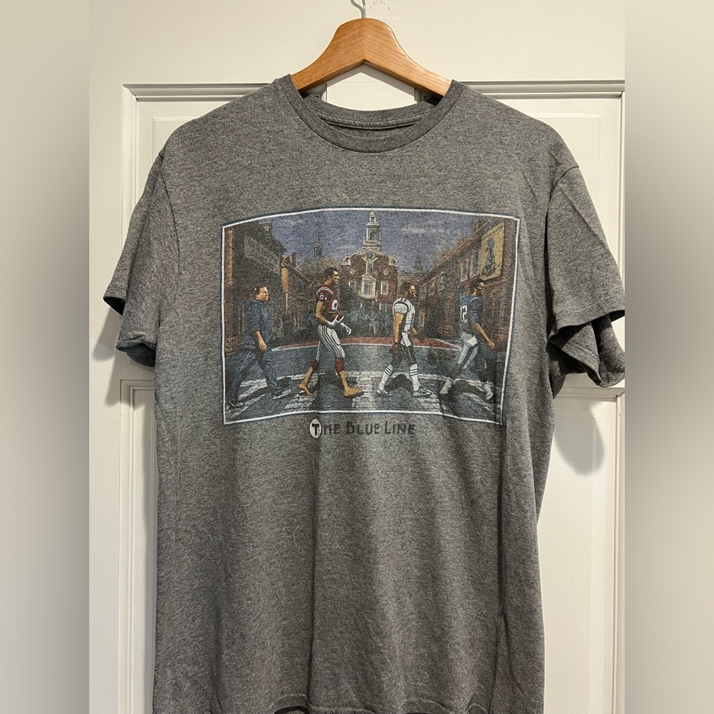 Vintage patriots blue line tee the greats